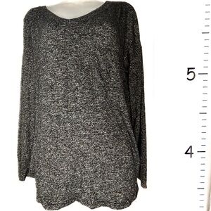 Calvin Klein Gray/Black Heathered V-neck Sweater‎ M/M